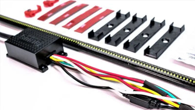 Tailgate Light - LED 48 Inch Flexible Bar; Clear Lens; Red Turn Signals/ White Reverse/ Brake/ Running/ Hazard