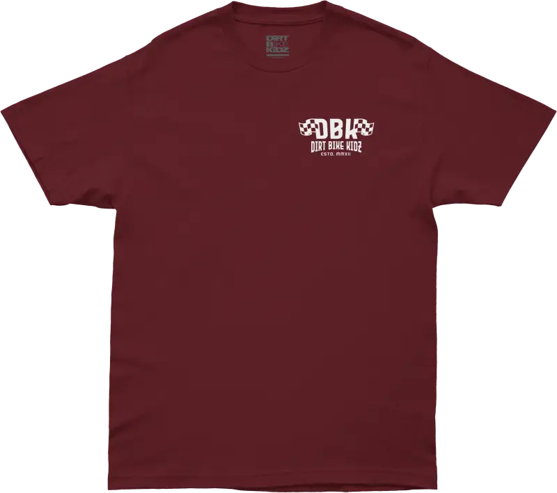 Till The End Tee Burgundy Sm - DBK