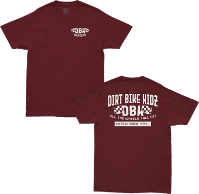 Till The End Tee Burgundy Sm - DBK