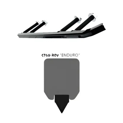TMB-D2577-60 Stud Boy Deuce Bar 6 Inch Timbersled Aro - Skis/Carbides/Runners