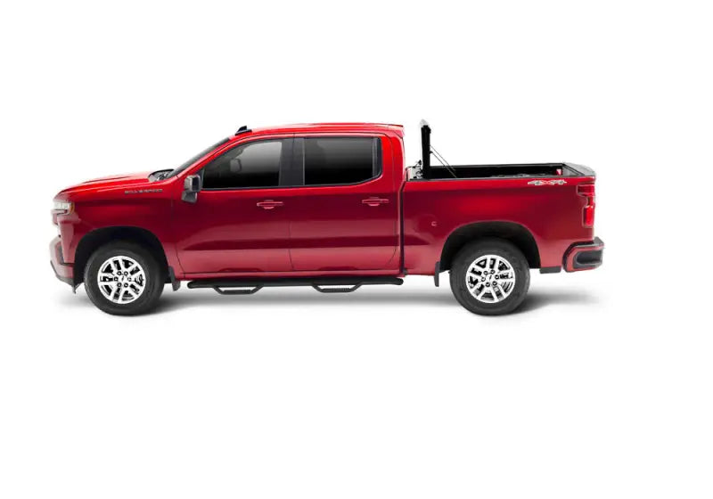 Tonneau Cover Hard Folding; 2 Folds/ 3 Panels; Front Hinge Allows Entire to Flip Up When Folded; Non-Lockable; Black