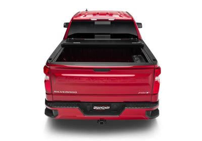 Tonneau Cover Hard Folding; 2 Folds/ 3 Panels; Front Hinge Allows Entire to Flip Up When Folded; Non-Lockable; Black