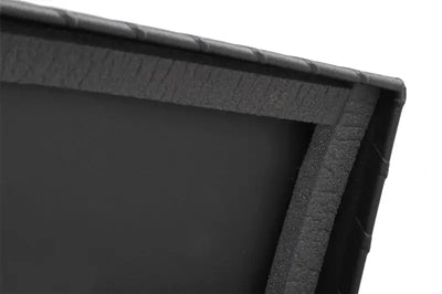 Tool Box Crossover Standard; Gull Wing; Diamond Tread; Black Textured Powder Coated Aluminum; 69-3/4 Inch Length x 20