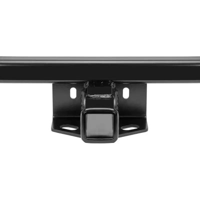 Trailer Hitch Rear Class III; Square Tube Welded; 2 Inch Receiver; 4000 Pound Weight Carrying Capacity/ 600 Pound Tongue Weight; 5000 Pound Weight Distributing Capacity/ 600 Pound Weight Distributing Tongue Weight; Matte Black; Powder Coated; Carbon Steel - RV and Auto Parts
