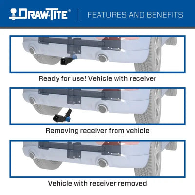 Vehicle receiver installation steps for Trailer Hitch Rear Class III with 2 inch receiver