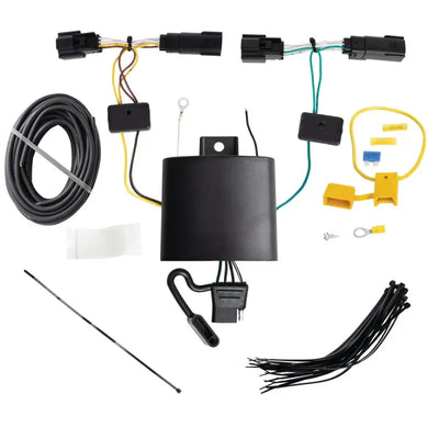 Trailer Wiring Connector T-One Assembly With Circuit Protected Modulite HD Module; 4-Way Flat - Truck & Automotive