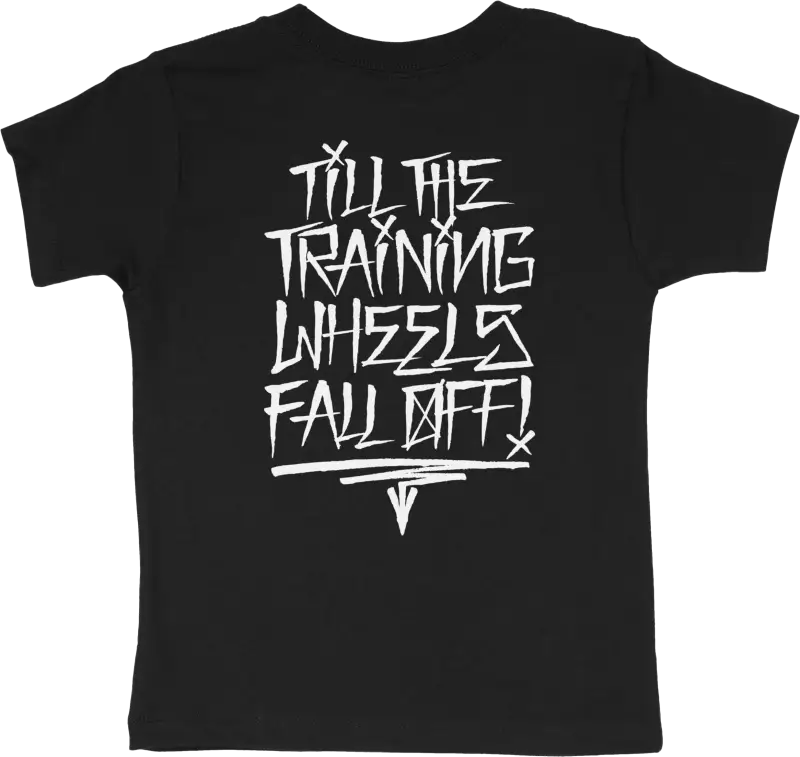 Training Wheels Toddler Tee Black 2t - DBK