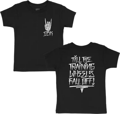 Training Wheels Toddler Tee Black 4t - DBK