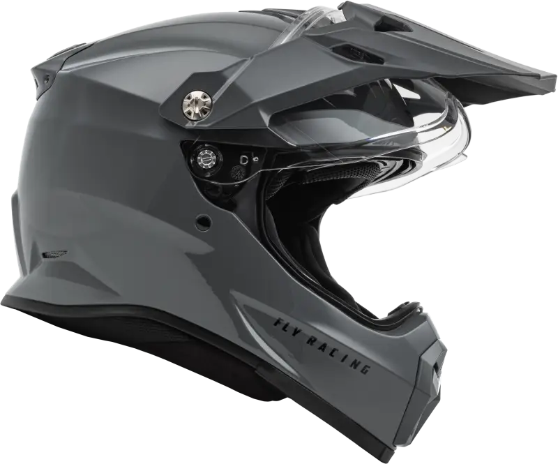 Trekker Solid Helmet Grey Xs - FLY RACING