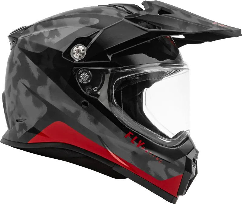 Trekker Pulse Helmet Black Camo/Red Lg - RV and Auto Parts