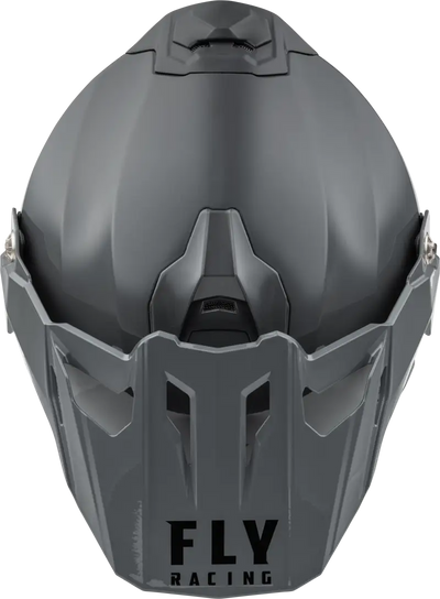 Trekker Solid Helmet Grey Lg - FLY RACING