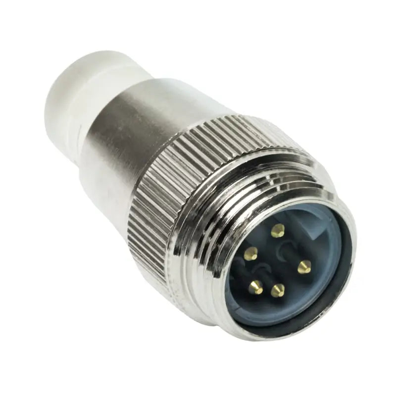 Mini male five-pin circular connector on TRL-NM Maretron Termination Resistr Mini W/Led