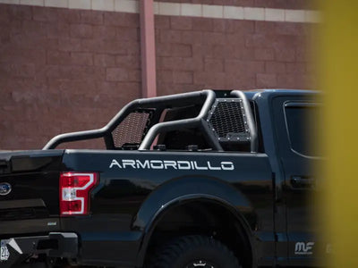 Truck Bed Bar 3 Inch Tubular Bar; Mounts Up To 4 Lights; Powder Coated; Black; Steel - & Automotive