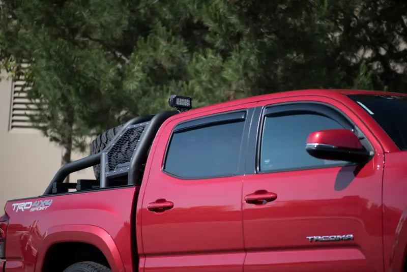 Truck Bed Bar 3 Inch Tubular Bar; Mounts Up To 4 Lights; Powder Coated; Black; Steel - & Automotive