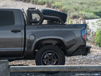 Truck Bed Bar 3 Inch Tubular Bar; Mounts Up To 4 Lights; Powder Coated; Black; Steel - & Automotive