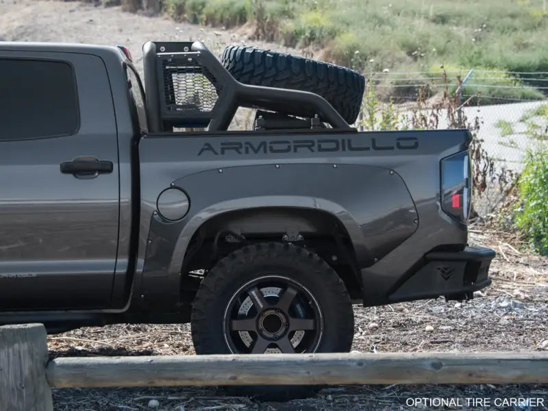 Truck Bed Bar 3 Inch Tubular Bar; Mounts Up To 4 Lights; Powder Coated; Black; Steel - & Automotive