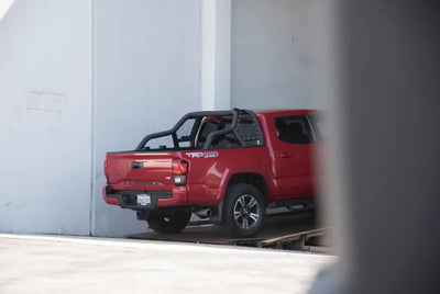 Truck Bed Bar 3 Inch Tubular Bar; Mounts Up To 4 Lights; Powder Coated; Black; Steel - & Automotive