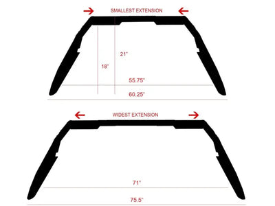 Truck Bed Bar Modular Style; Pre-Drilled Auxiliary Light Mounts; Powder Coated; Black; Steel - & Automotive