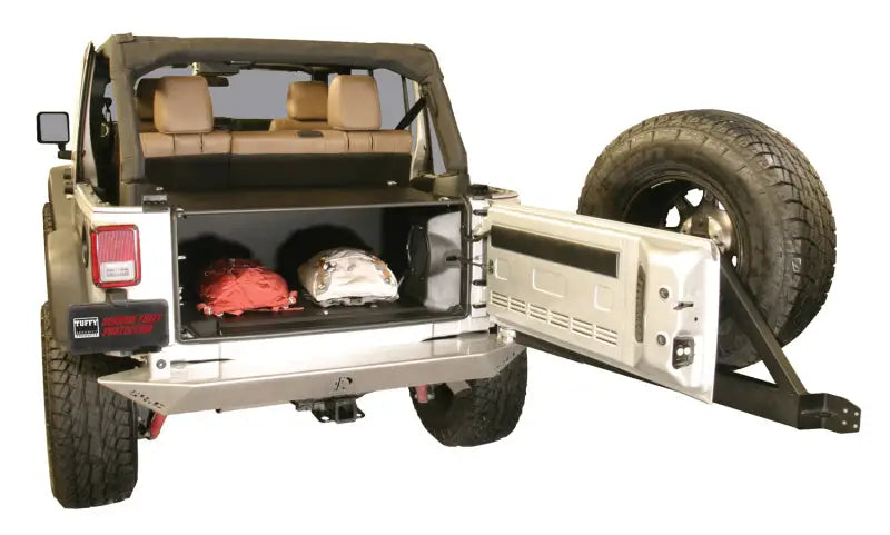 Tuffy Jk Unlimited Tailgate Enclosure- Black For 2011+ - Tuffy Products