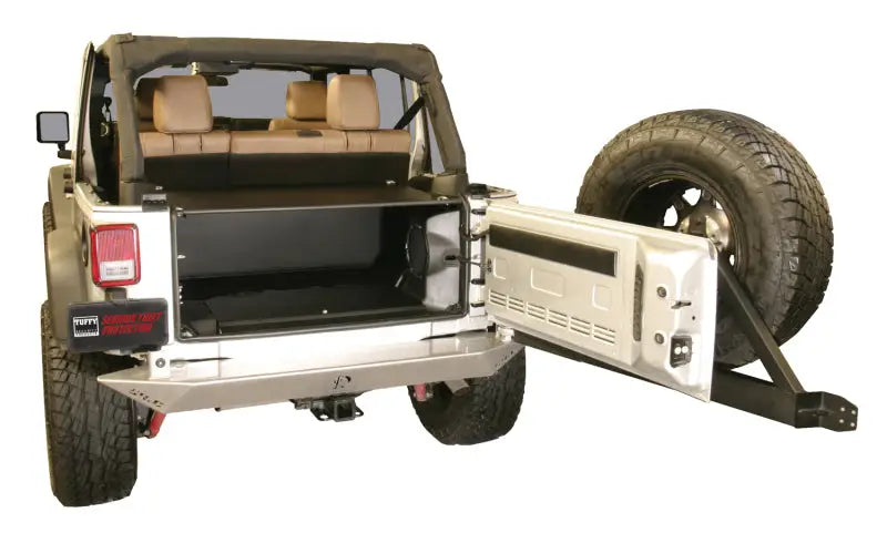Tuffy Jk Unlimited Tailgate Enclosure- Black For 2011+ - Tuffy Products