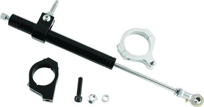 Motorcycle steering damper kit for FXD bikes from Twin Power Satin Steering Damper Kit