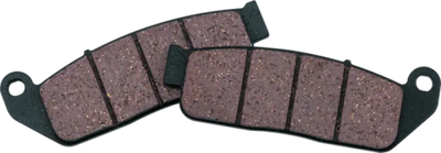 Two organic brake pads for Twin Power Indian Chief Bomber Dark Horse front brakes