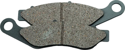 Two gray organic brake pads for Twin Power 14 Up Trike Models rear brake system
