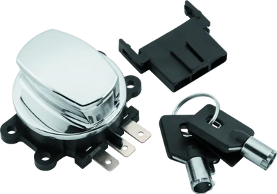 Twin Power 36-72 FL Chrome Fat Bob Style Ignition Switch - 492237 - Interior Accessories