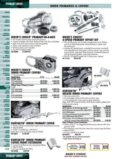 Twin Power 77-90 XL Primary Chain Adjuster Lining Replaces H-D 39966-80 - 492795 - Drivetrain