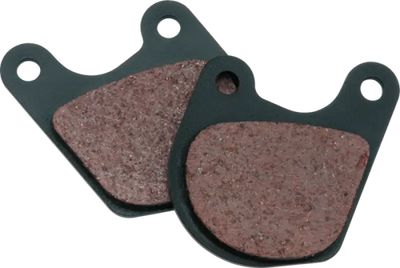 Two twin power organic brake pads for Harley Davidson FX XL motorcycles