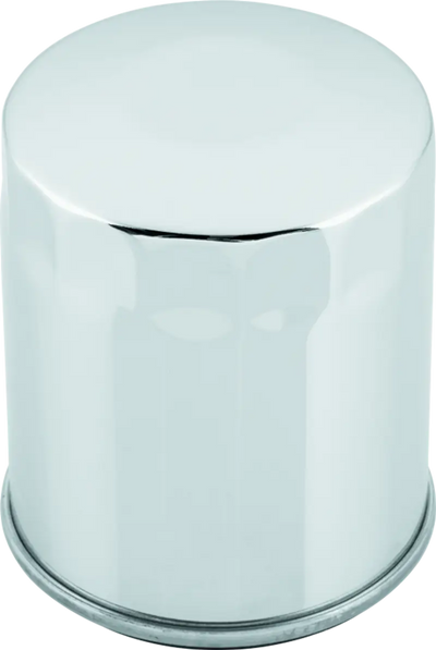 Shiny chrome oil filter for Big Twin Twin Cam Harley Davidson motorcycles