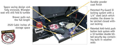 Tuffy Long Drawer Black - Tuffy Products
