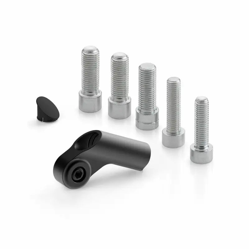 Universal Mirror Adapter Side Mount Black Ea - Powersports