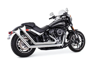 Upsweep W/Fishtails Chrome M8 Softail 