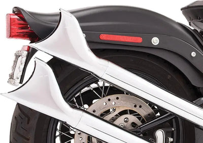 Upsweep W/Fishtails Chrome M8 Softail 