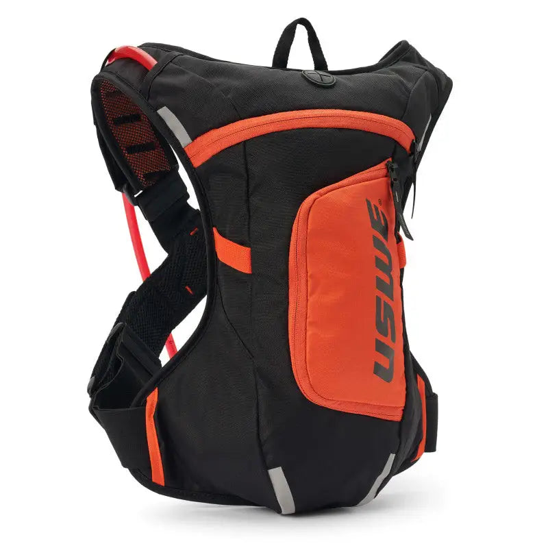 USWE Moto Hydro Hydration Pack 4L - Black/Factory Orange - 2043438