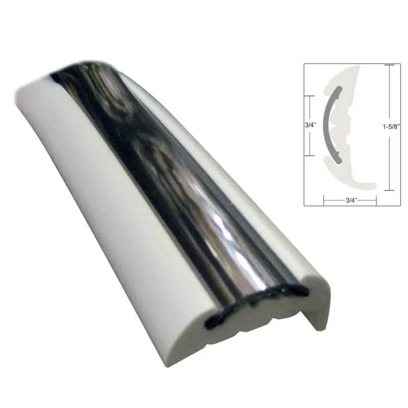V11-9811WCM70-2 Taco Metals Semi-Rigid Rub Rail Kit White W/Fl - Boat