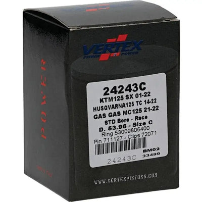Vertex Piston 01-16 KTM 125 EXC 125cc Cast Race Piston Kit - RV and Auto Parts