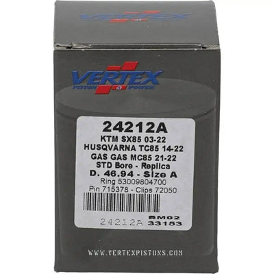 Vertex Piston 03-24 KTM 85 SX 85cc Cast Replica Piston Kit - RV and Auto Parts