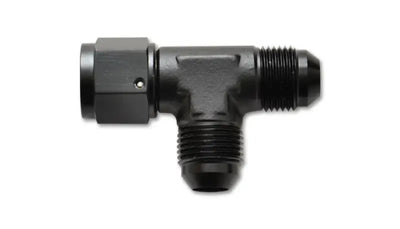 Black metal -12AN Tee Fitting for Vibrant -12AN Tee with Female Swivel connector