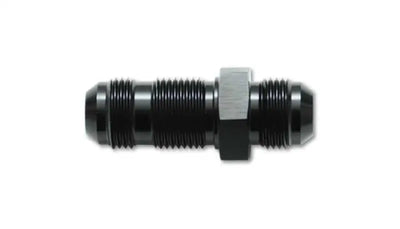 Vibrant -16AN Flare Straight Bulkhead Adapter Fitting - Aluminum 