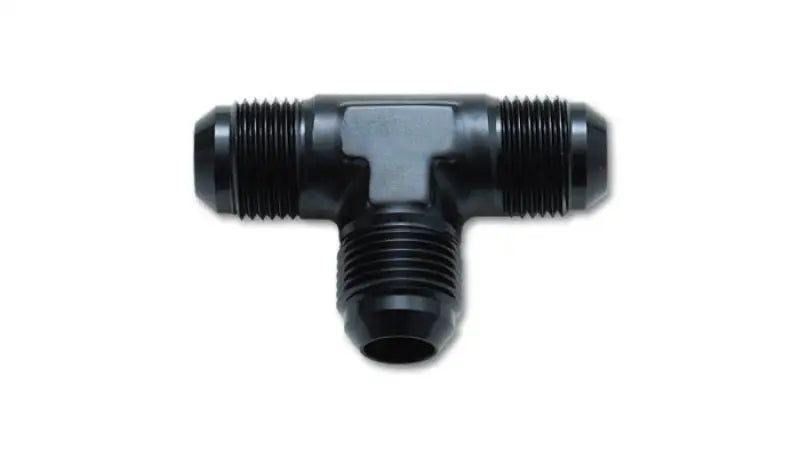 Black aluminum flare tee adapter fitting for smooth connections in your flare tee setup