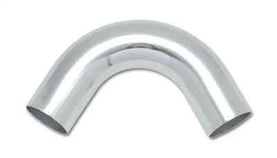Vibrant 2.5in O.D. Universal Aluminum Tubing (120 degree Bend) - Polished - Truck & Automotive