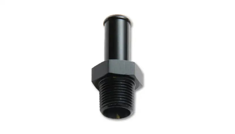 Black metal threaded hose fitting adapter fitting with 8in NPT and 16in barb for plumbing