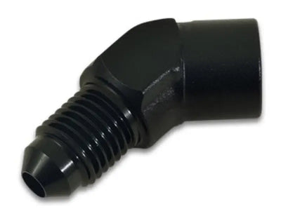 Vibrant -3AN to 1/8in NPT 45 Degree Adapter Fitting - Truck & Automotive