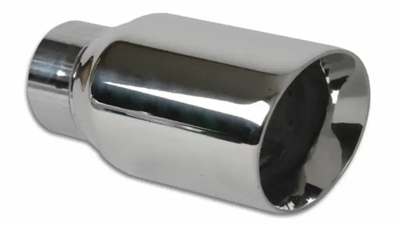 Vibrant 3in Round SS Double Wall Angle Cut Beveled Exhaust Tip, high-lustre mirror finish, universal fitment, ideal for car, truck, RV, marine and powersports applications, Performance,Truck & Automotive,Exhaust, Mufflers & Tips,AVADA - Best Sellers
