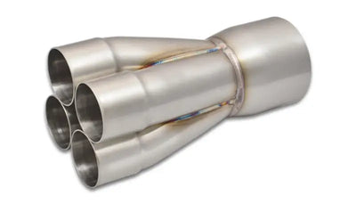 Stainless steel exhaust manifold with Vibrant 4-1 SS Merge Collectors and 4in inlet slipover