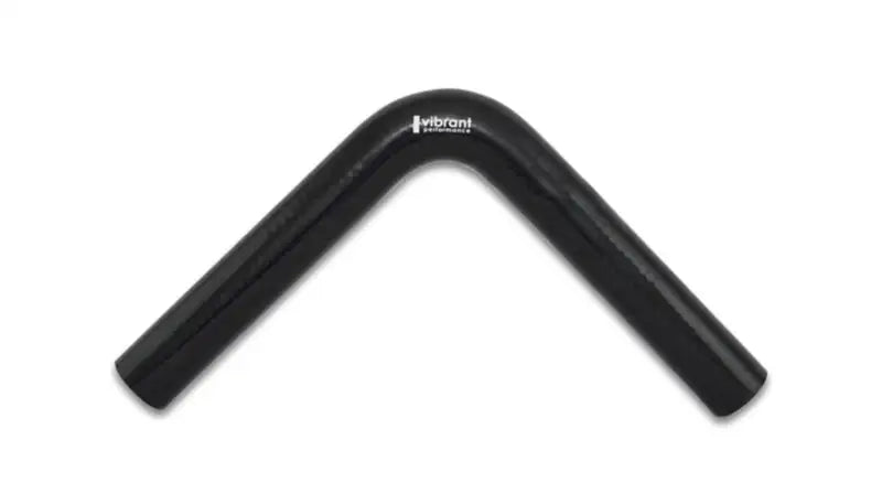 Vibrant 4 Ply Reinforced Silicone Elbow Connector - 1.25in ID x 8in Leg 90 Deg (BLACK) - Truck & Automotive