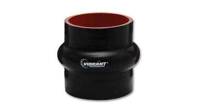 Vibrant 4 Ply Reinforced Silicone Hump Hose Connector - 2.75in I.D. x 3in long (BLACK) - 2733