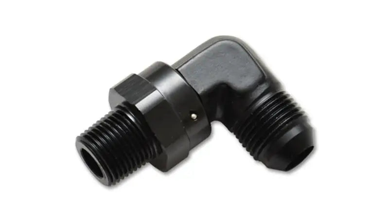 Vibrant -4AN to 1/8in NPT Male Swivel 90 Degree Adapter Fitting - Truck & Automotive